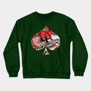 Spade Playing Card Shape Crewneck Sweatshirt